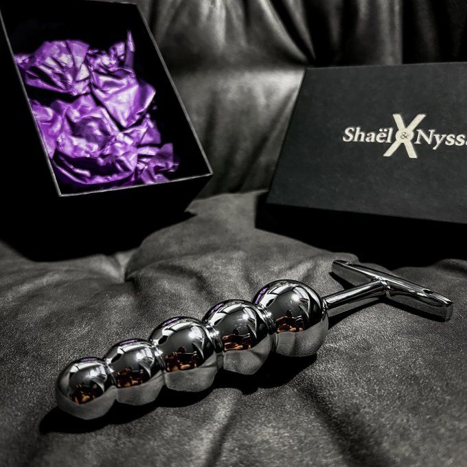 Coffret prestige plug anal long Solarium métal