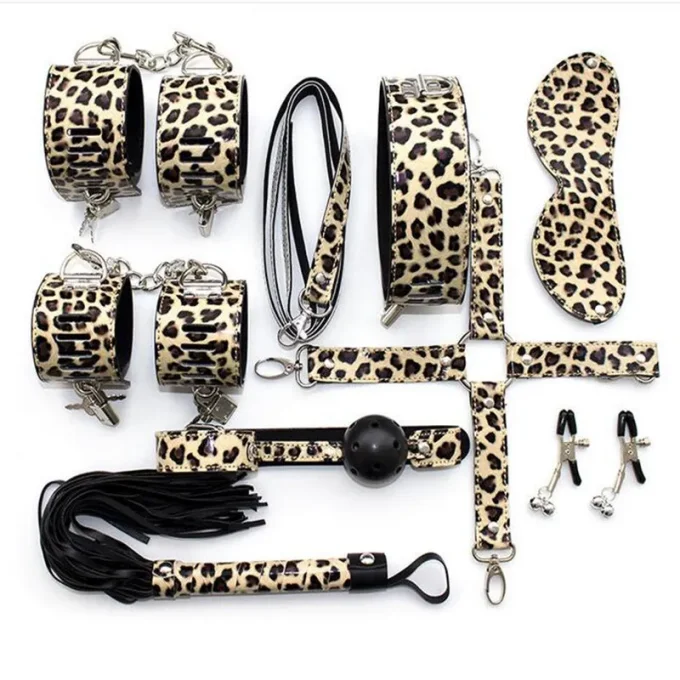 Kit débutant bondage FANTAISIE motif léopard - S&N
